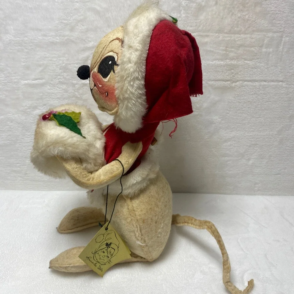 Annalee Handmade Felted Wool Bunny Rabbit Folk Art Christmas *Read AS IS‎